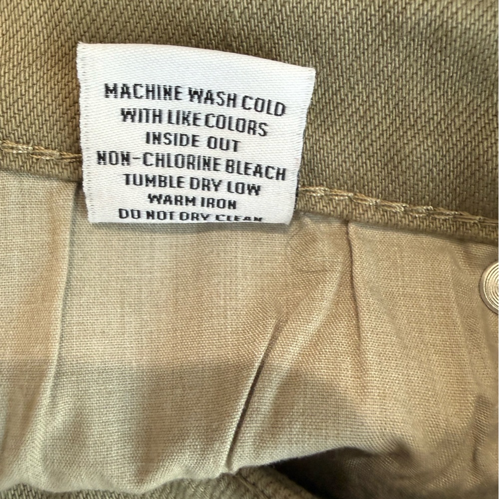 Rails Highland Denim Midi Cargo Skirt Washed Olive Cotton Blend Size 31 - Picture 9 of 11